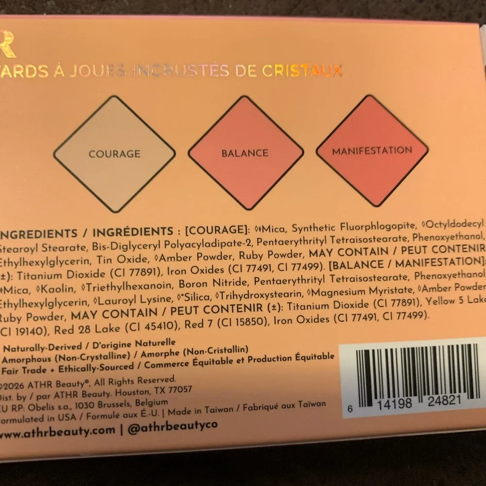 Aether ATRH BEAUTY Crystal Charged Cheek Palette